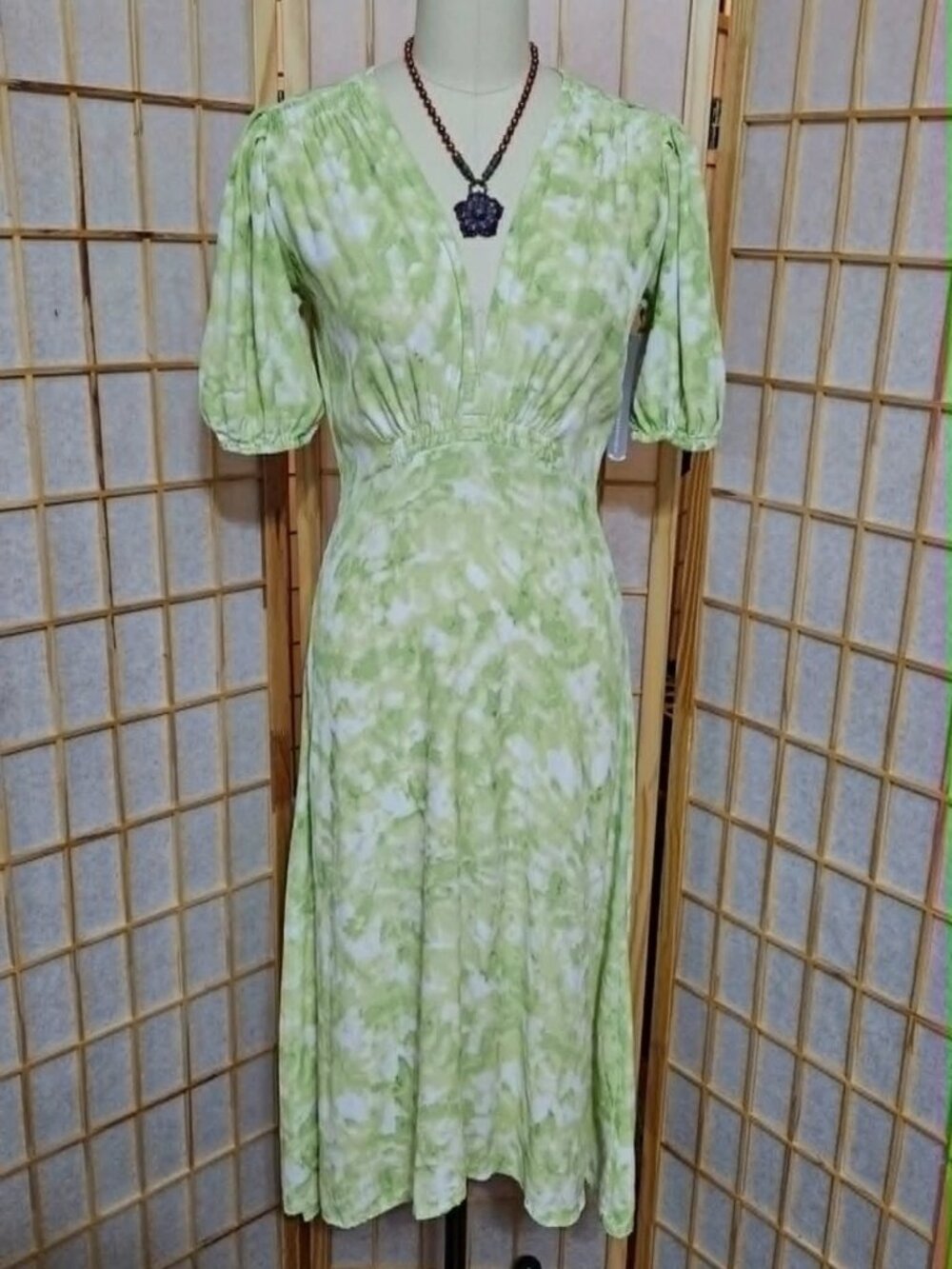 Anthropologie Faithfull The Brand Vittoria Midi Tie Dye Dress Size Small NWT